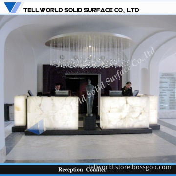 Contemporary Design LED Light Commercial Salon Reception Counter (TW-MART-075)